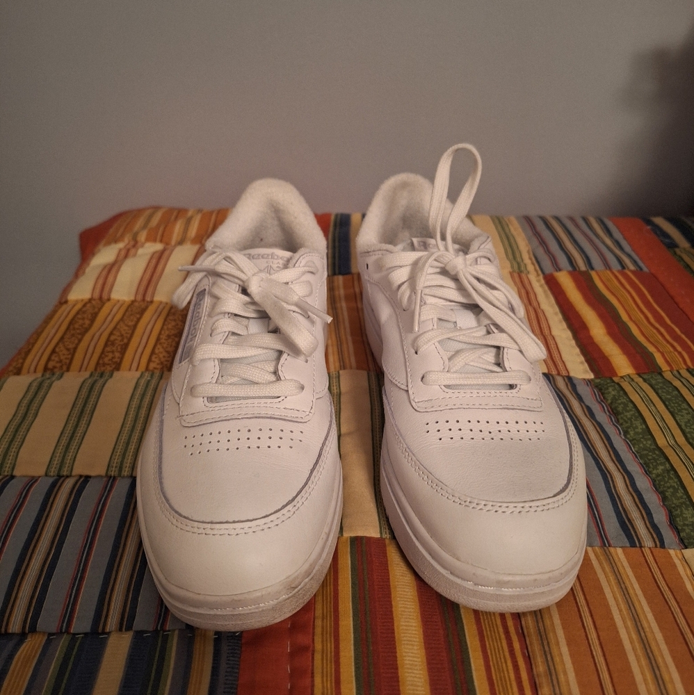 Reebok Club C Double Women's White Tennis Shoes Size 8.5